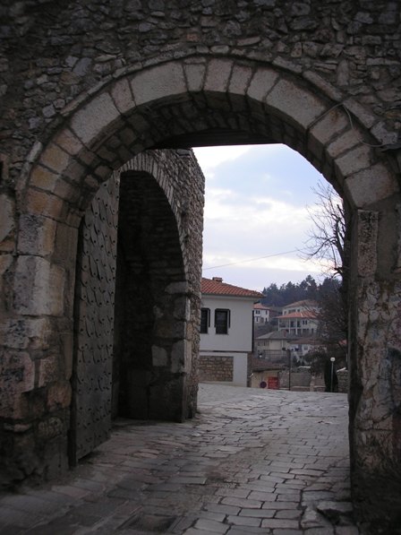 The Upper Gate of Ohrid's Fortress, Macedonia The Upper Gate of Ohrid's Fortress, Macedonia