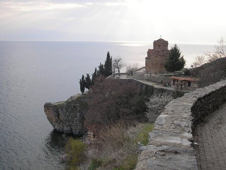 Sveti Jovan Kaneo church by lake Ohrid, Macedonia
