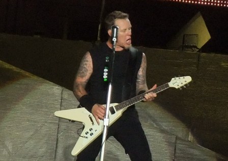 James of Metallica at the Sonisphere Big Four Festival in Romania