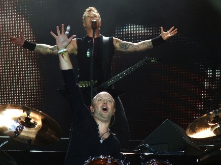 Lars and James with Metallica