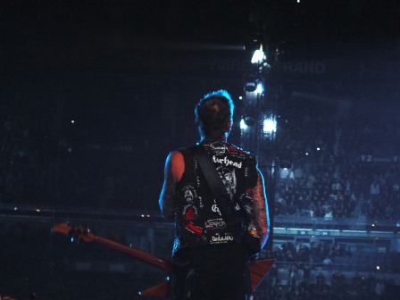 James Hetfield at the Stade de France live with Metallica
