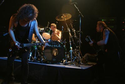 Metallica playing at The Trabendo, Paris