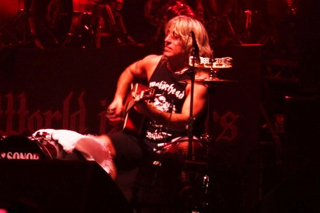 Mikkey Dee on guitars playing Whorehouse Blues