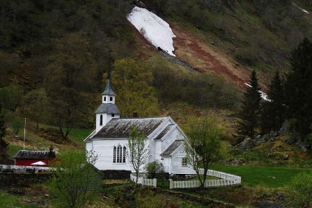 The church of Bakka in Norway