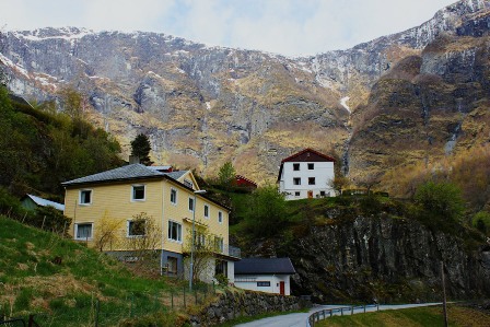 Houses in the town of Flåm