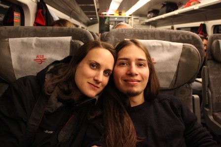 Metal Traveller and Travel Bigoud on board a Norwegian train