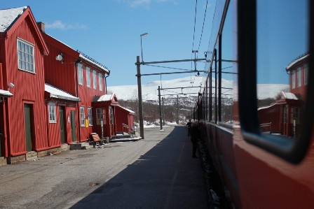 The train stop at Ustaoset