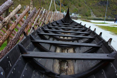 A viking ship in Gudvangen