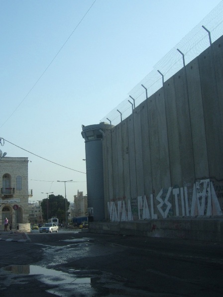 The Israeli West Bank barrier in Bethlehem