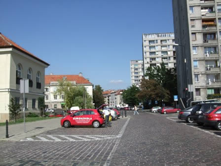 One street, different buildings