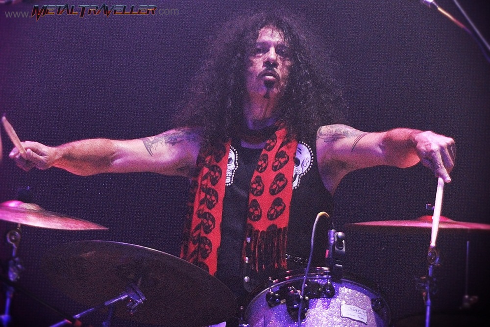 Frankie Banali from Quiet Riot, Bang Your Head Tour live in Colombia