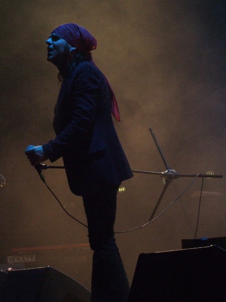 Spike from The London Quireboys live in Milan, Rock Of Ages festival, September 13 2008