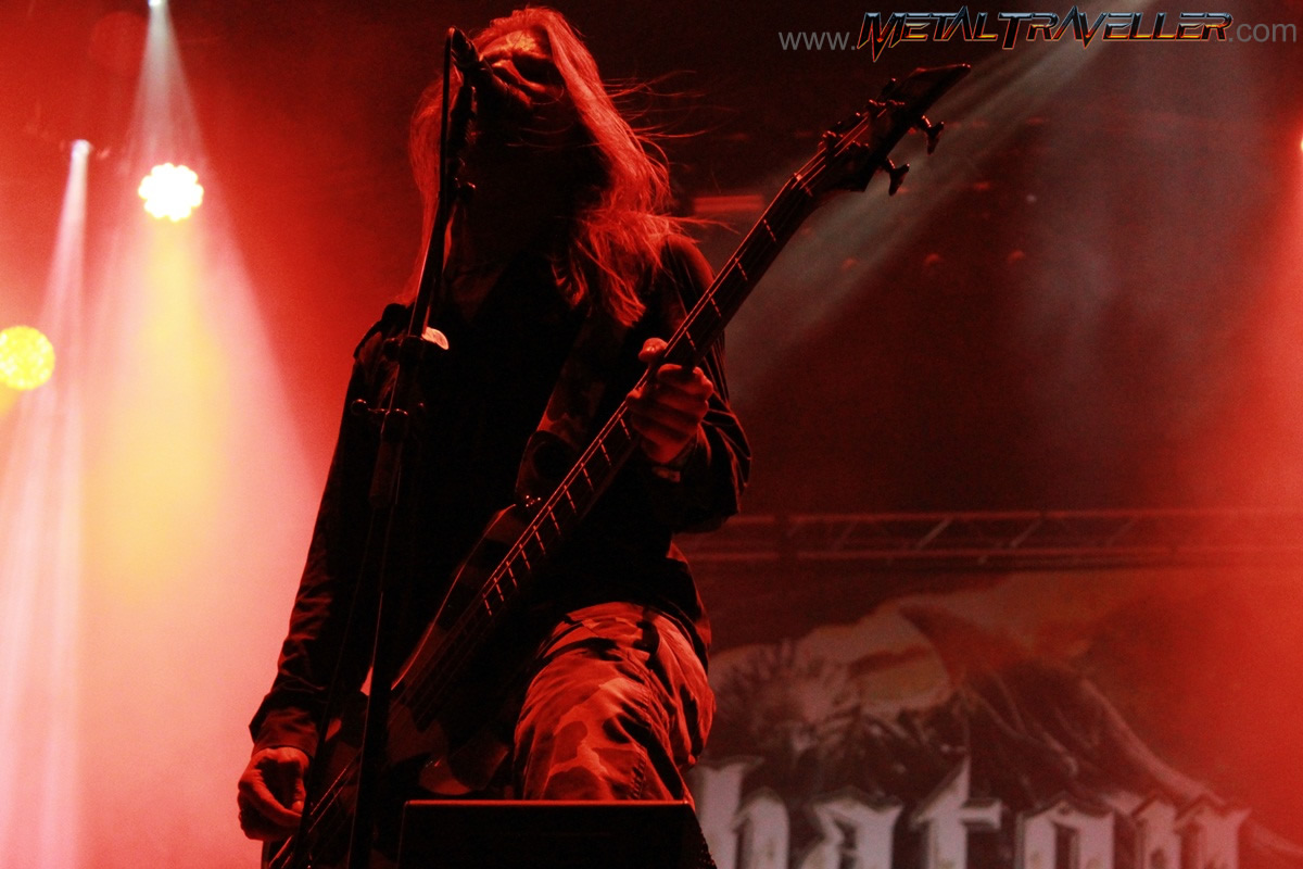Pär Sundström from Sabaton live at Hellfest in France