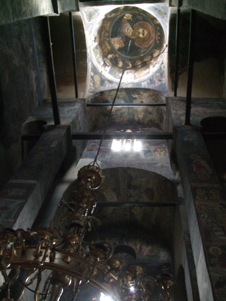 Frescoes in Gračanica Monastery in Serbia