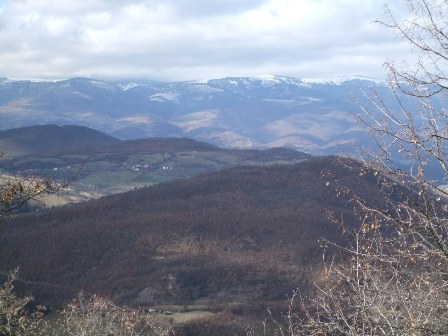 Mountains around Novi Pazar, Serbia