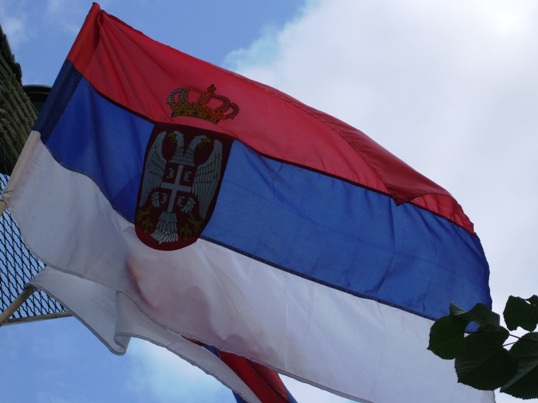 The Flag of Serbia