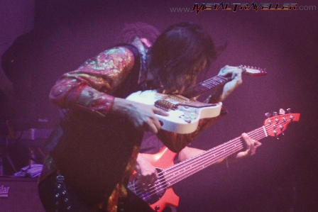Steve Vai playing with his tongue