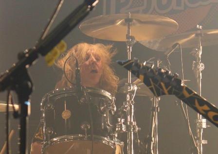 Robert Sweet on drums with Stryper live in France