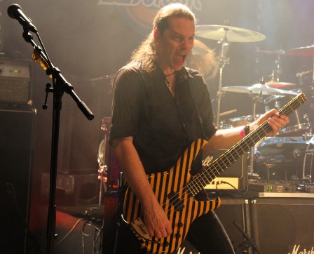 Tim Gaines on bass with Stryper