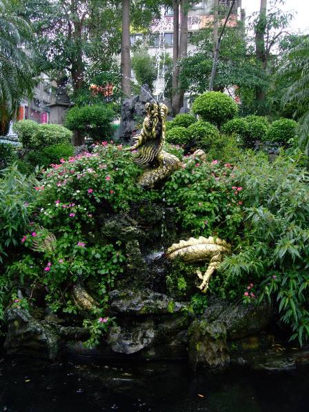 Dragon Fountain at Longshan Temple, Taipei, Taiwan