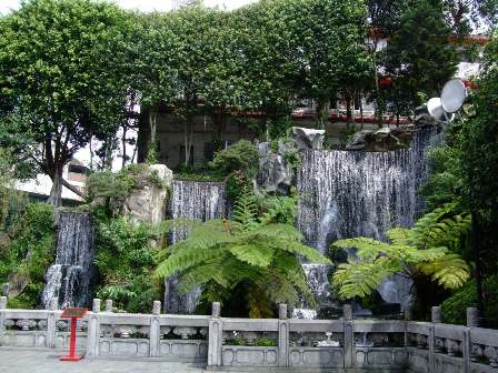 Fountain at Longshan Temple, Taipei, Taiwan