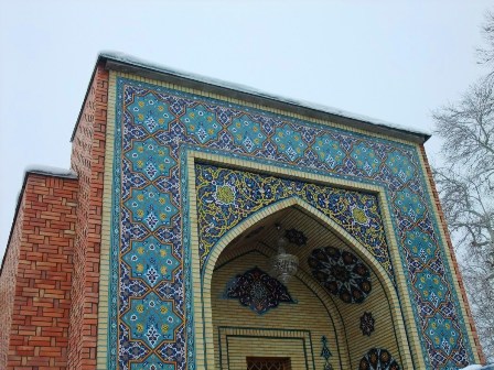 Gate of the Mausoleum of Mir Sayyid Ali Hamadani in Kulob, Tajikistan
