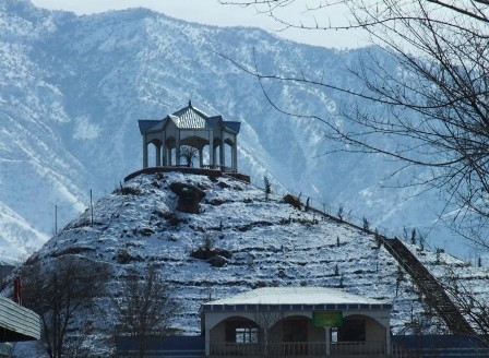 A hill at the entrance of Nurek, Tajikistan