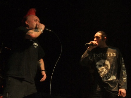 Shawn Beamer with The Exploited live in Paris