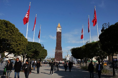Place du 14 Janvier 2011 in Tunis