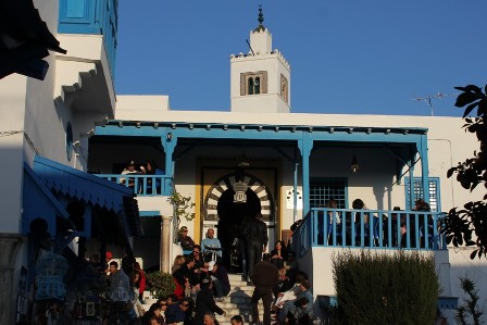 Café des Nattes, or Café el Alia, in Sidi Bou Said