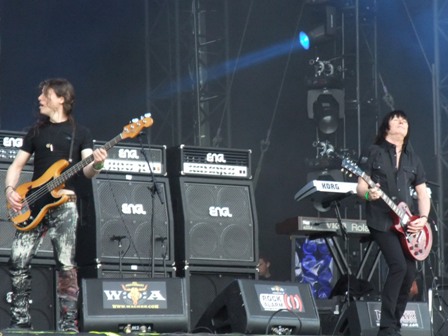 Peta Way and Paul Raymond from U.F.O. live at Wacken Open Air