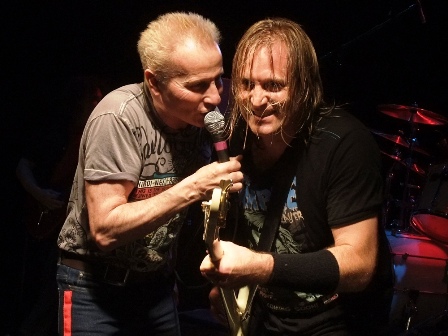 Phil Mogg and Barry Sparks with UFO live in Paris