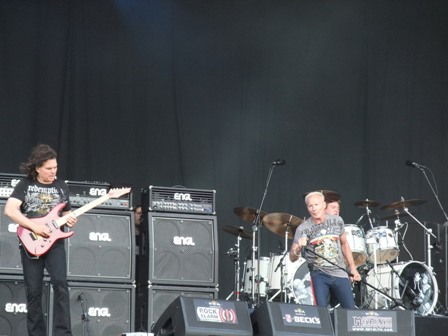 Vinnie Moore, Phil Mogg and Andy Parker from U.F.O. live at Wacken Open Air