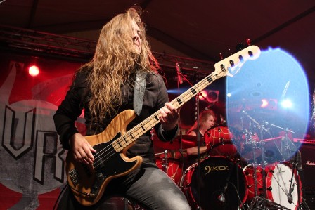 Stephen Goodwin at the Alcatraz Metal Festival, live with Vicious Rumors