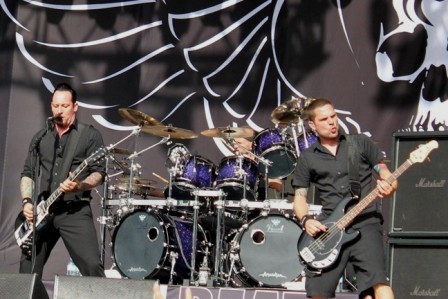 Charlie Benante at the Sonisphere Festival, live with Volbeat