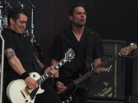 Thomas Bredahl and Anders Kjølholm from Volbeat in Wacken - August 1 2009