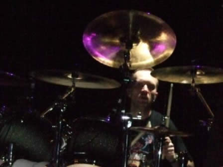 Jon Larsen - Volbeat Live in Paris, February 2008