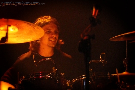 Patrick Johansson on drums with Yngwie Malmsteen at Teatro Ecci El Dorado in Bogotá