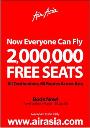 Air Asia free flight tickets