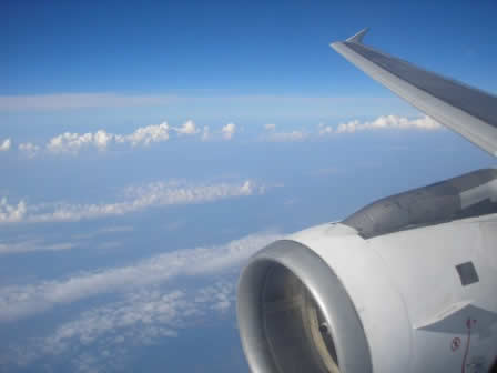 Flying to Prague